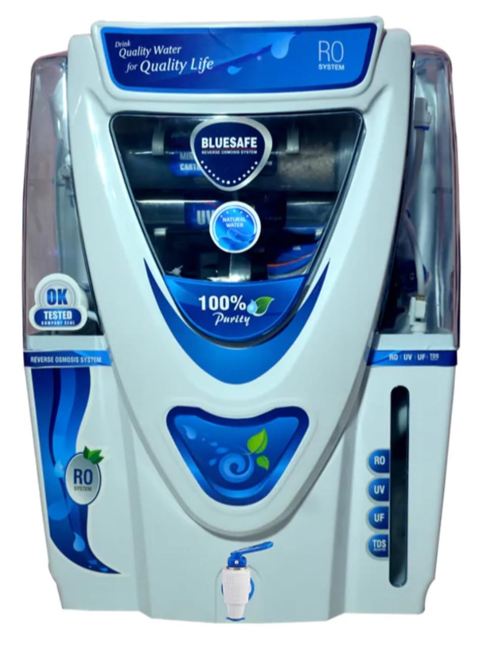 BlueSafe RO water purifier serviced by Prawar Traders